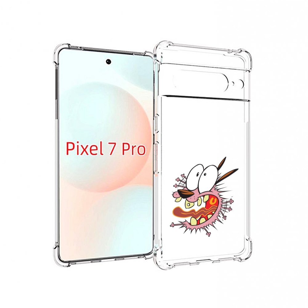 

Чехол Mypads Испуганный Бобик Для Google Pixel 7 Pro, Прозрачный, Tocco