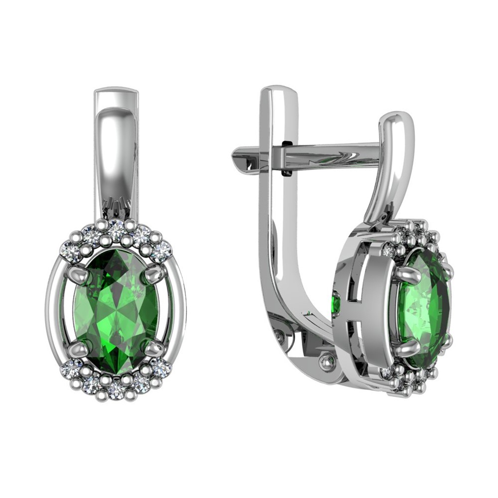 

Серьги из серебра с алпанитом ПРИВОЛЖСКИЙ ЮВЕЛИР 301599-FA11FA22, 301599-FA11FA22