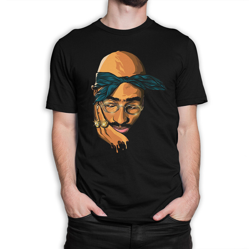 

Футболка мужская Dream Shirts Тупак Шакур - Tupac 33021222 черная S, Тупак Шакур - Tupac 33021222