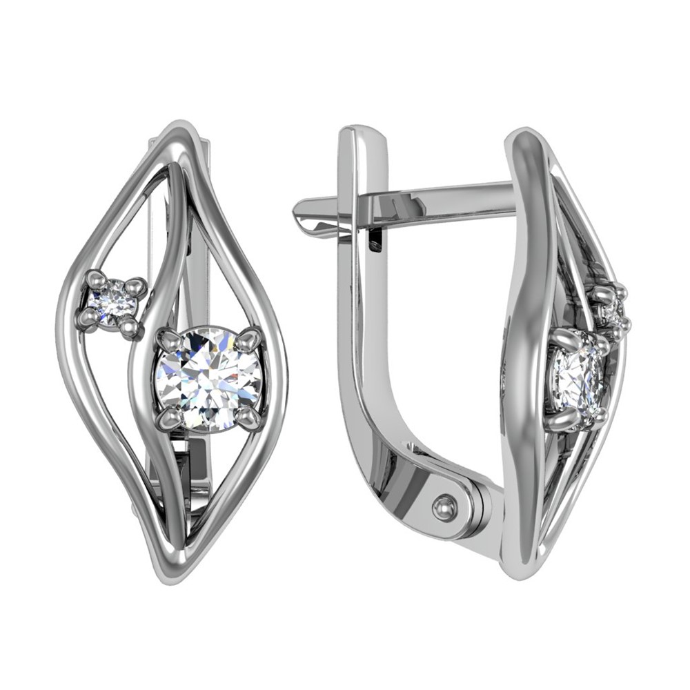 

Серьги из серебра ПРИВОЛЖСКИЙ ЮВЕЛИР 301601-FA11, фианит, 301601-FA11