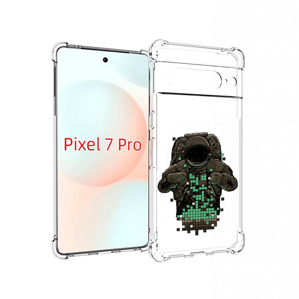 

Чехол Mypads Космонавт С Пикселями Для Google Pixel 7 Pro, Прозрачный, Tocco