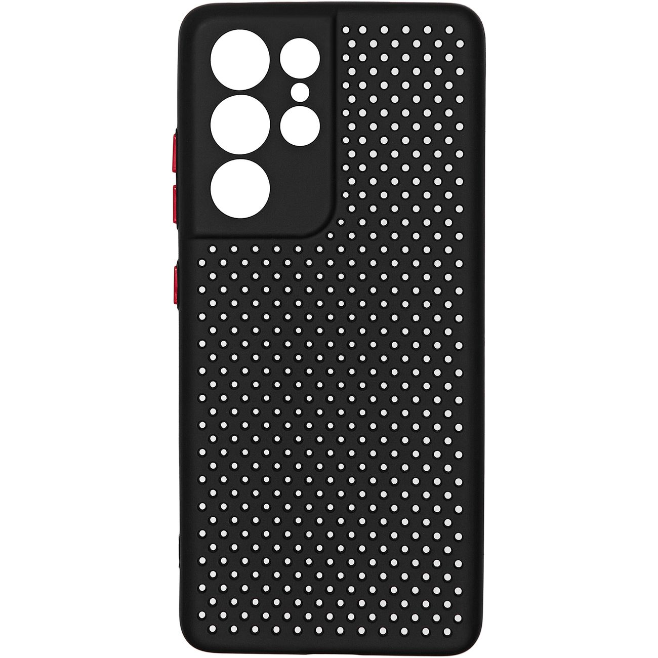 фото Чехол для смартфона carmega для samsung galaxy s21 ultra dot black (car-sc-smgls21udbk)