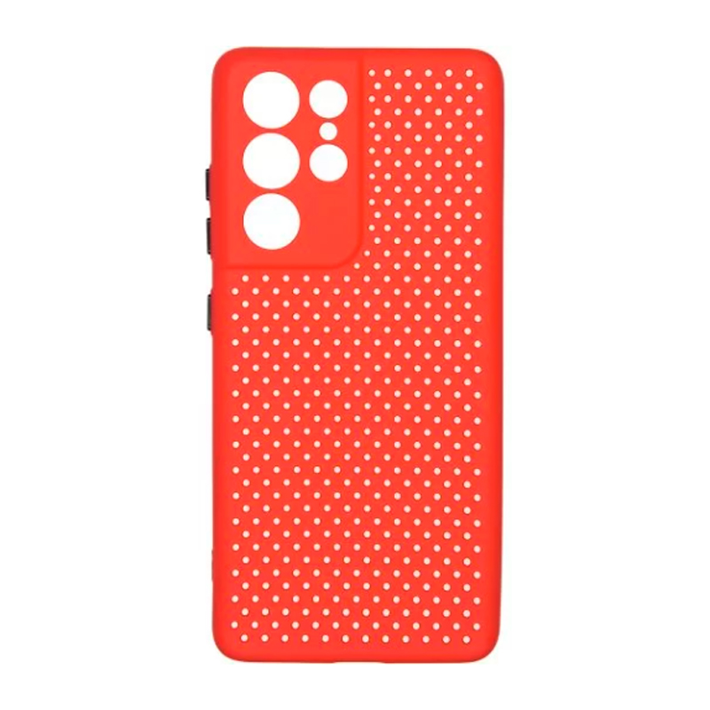 фото Чехол carmega для samsung galaxy s21 ultra dot red (car-sc-smgls21udrd)