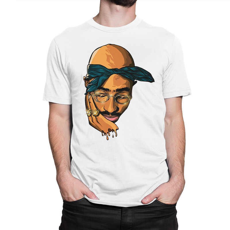 фото Футболка мужская dream shirts тупак шакур - tupac 33023222 белая xs