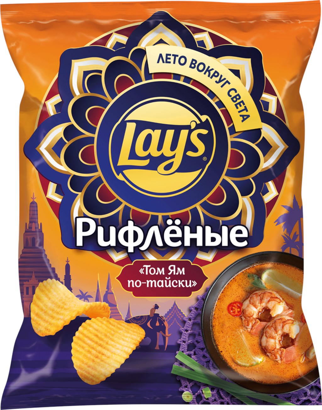 

Чипсы картофельные Lay's том ям по-тайски 125 г
