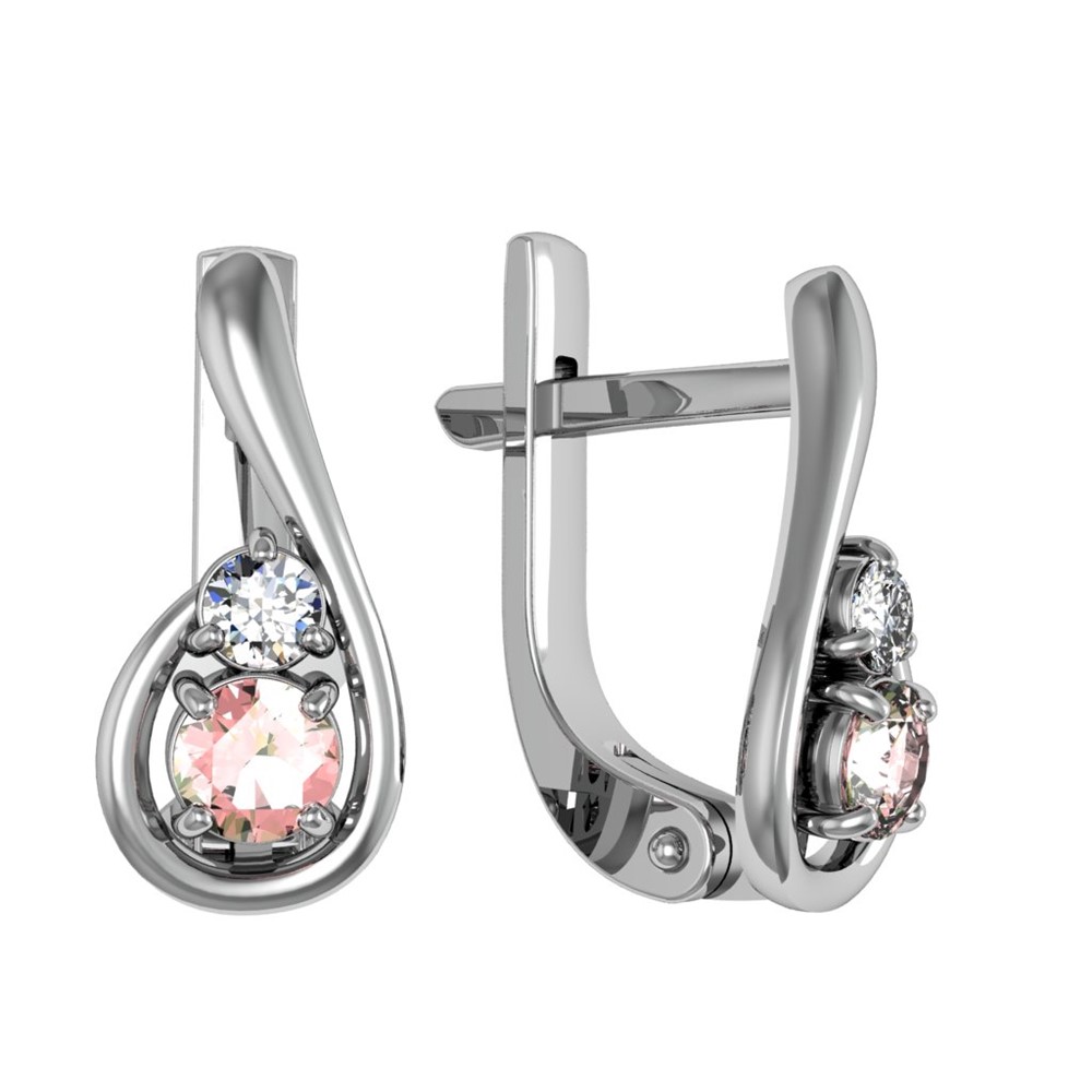 

Серьги из серебра с фианитом ПРИВОЛЖСКИЙ ЮВЕЛИР 301613-FA11FA46, 301613-FA11FA46
