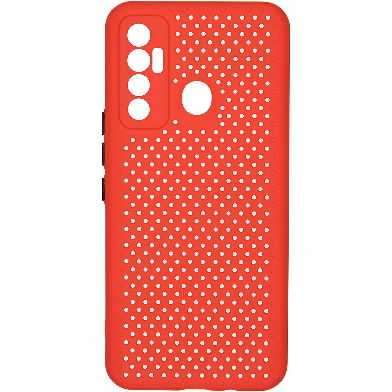 фото Чехол carmega для tecno camon 17 dot red (car-sc-tccm17dtrd)