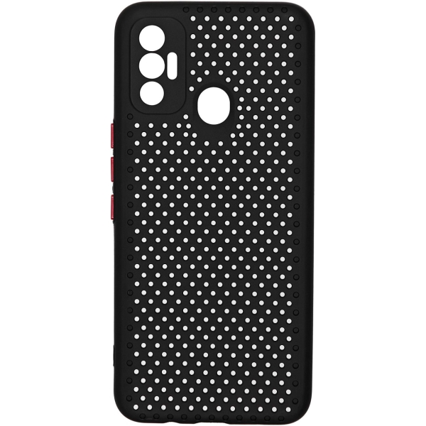 фото Чехол carmega car-sc-tcsp7dtbk для tecno spark 7 dot black