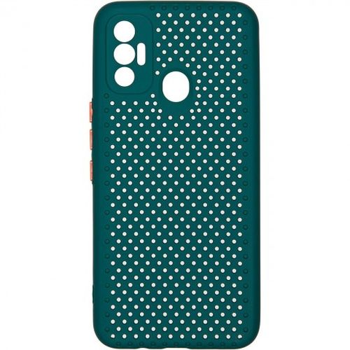 фото Чехол carmega для tecno spark 7 dot green