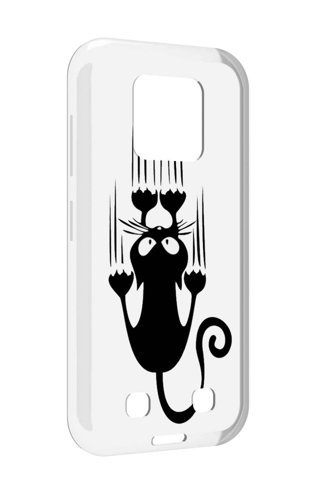 

Чехол MyPads Свисающий-кот для Oukitel WP18, Прозрачный, Tocco