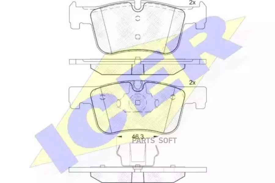 

Колодки торм.пер. BMW 1/3/4 (F20/F21/F30/F35/F80/F34/F31/F32/F82) 1.6-2.0 10-> ICER