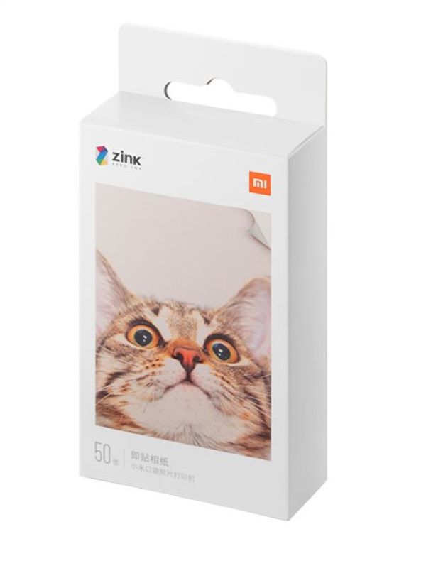 

Цветная фотобумага для принтера Xiaomi Mi Portable Photo Printer 50 листов, Белый