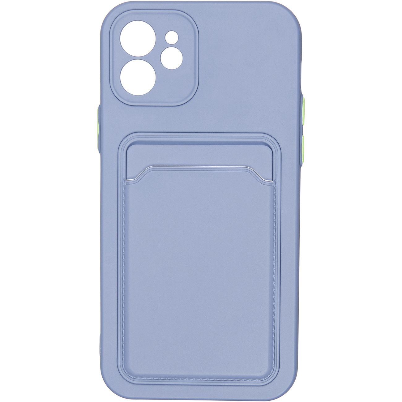 фото Чехол carmega для iphone 12 card blue (car-sc-ip12csbl)