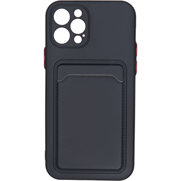 фото Чехол carmega car-sc-ip12prcsbk для iphone 12 pro card black