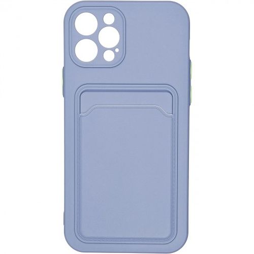 фото Чехол carmega для iphone 12 pro card blue