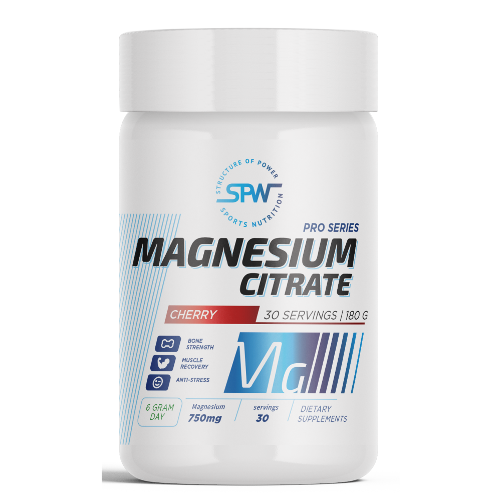 Магний цитрат Magnesium Citrate SPW 180 гр. порошок вишня