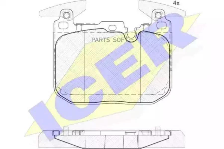 

Колодки торм.пер. BMW 1 (F20/F21)/ 3 (F30/F31/F35/F80) 11-> ICER