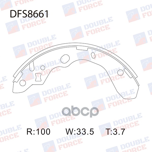 

Тормозные колодки DOUBLE FORCE барабанные DFS8661