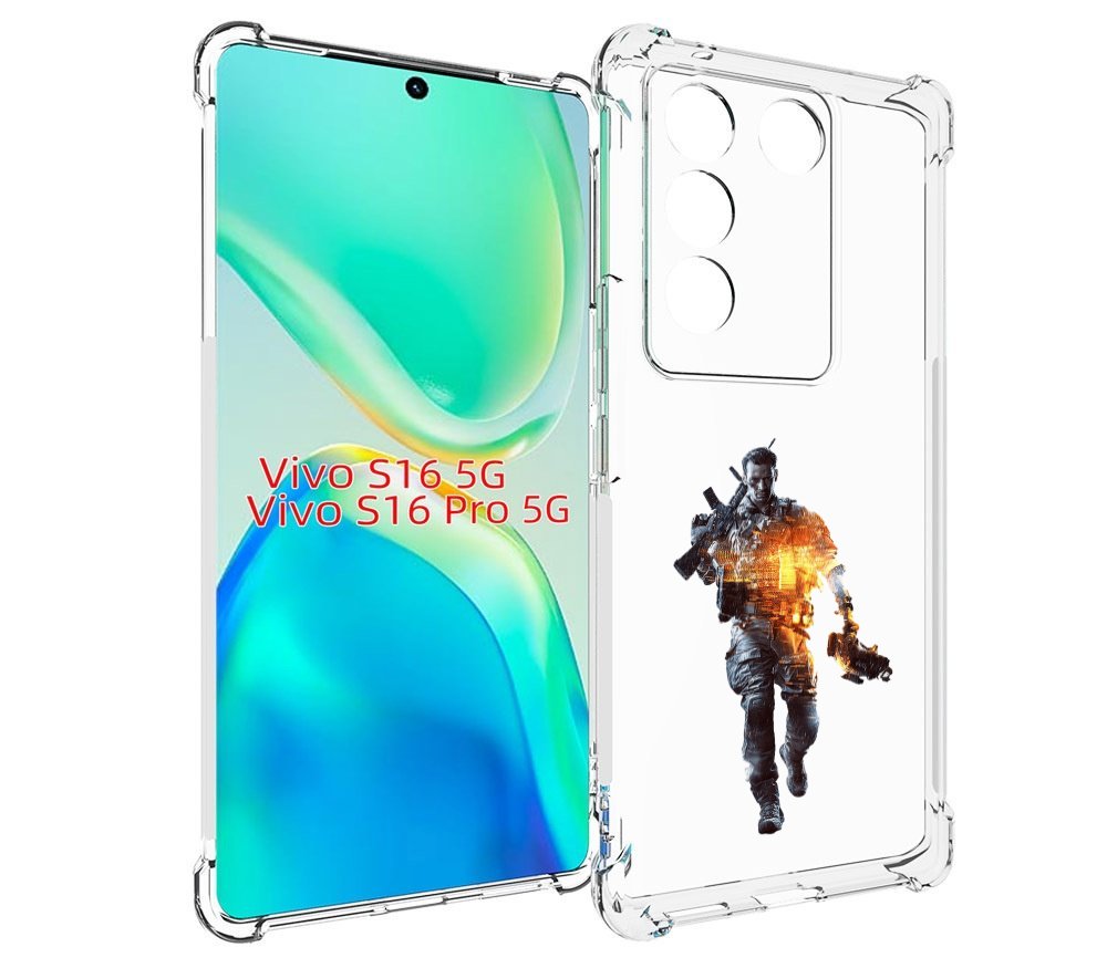 

Чехол MyPads Battlefield-4 мужской для Vivo S16 5G / S16 Pro 5G / V27 / V27 Pro, Tocco