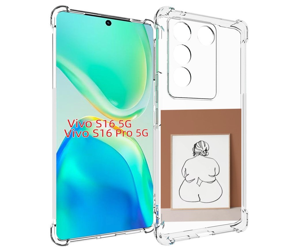 

Чехол MyPads Body Positive Female Figure Line Art женский для Vivo S16 5G / S16 Pro 5G ..., Tocco