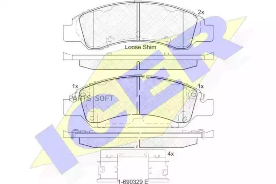 

Тормозные колодки ICER передние для Chevrolet Tahoe 2007- 182137