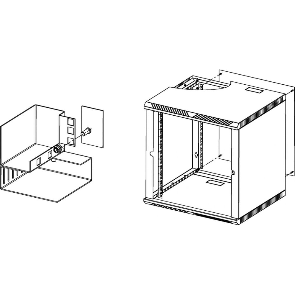 ЦМО Стенка задняя к шкафу в комплекте с крепежом А-ШРН-15 100051318864 серый