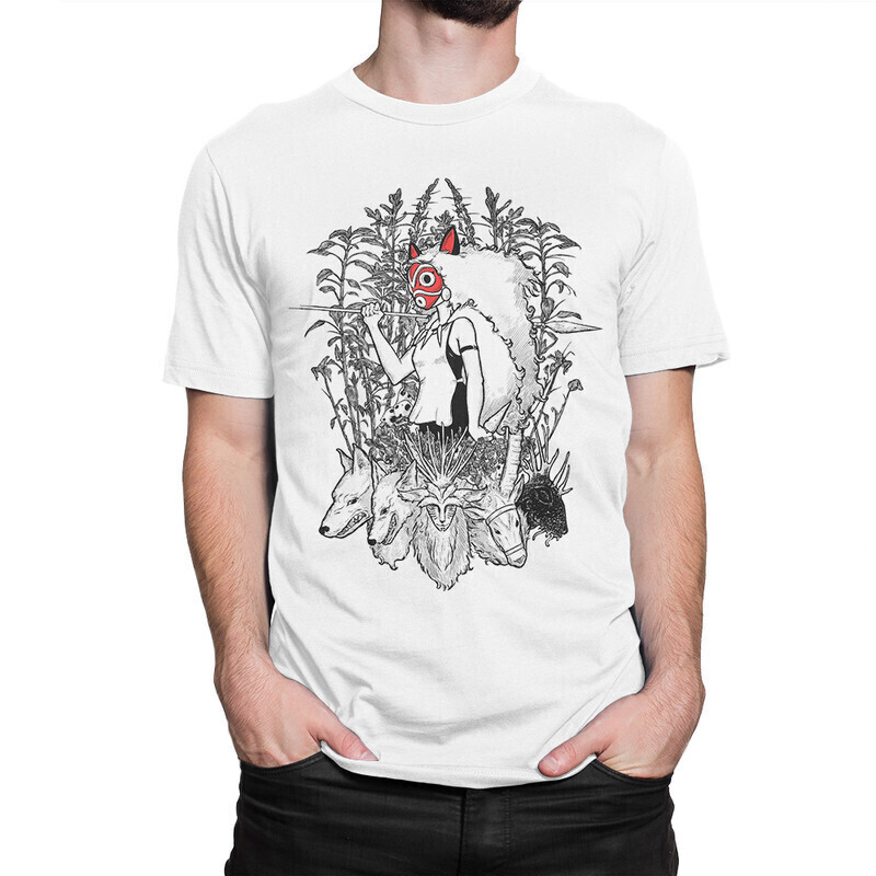 

Футболка мужская Dream Shirts Принцесса Мононоке 1000619222 белая 2XL, Принцесса Мононоке 1000619222