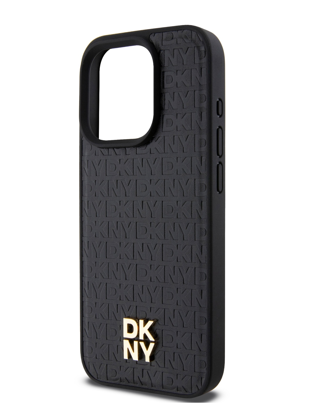 

Чехол DKNY для iPhone 15 Pro Max с MagSafe и защитной рамкой для камеры, черный