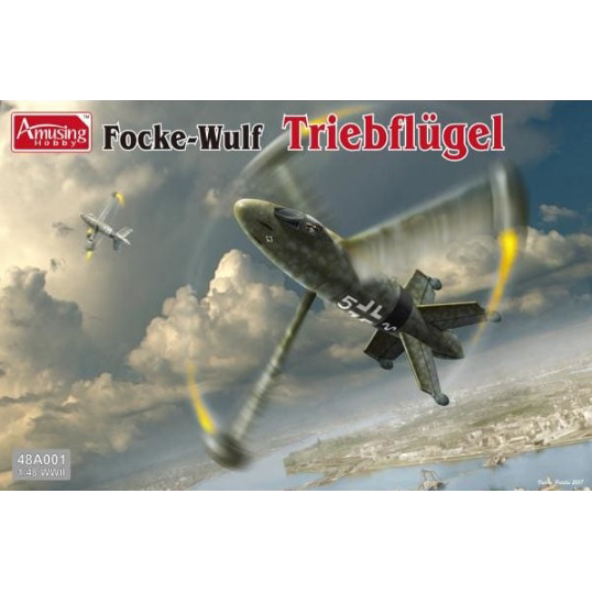 фото Сборная модель amusing hobby 1/48 самолет focke wulf triebflugel 48a001