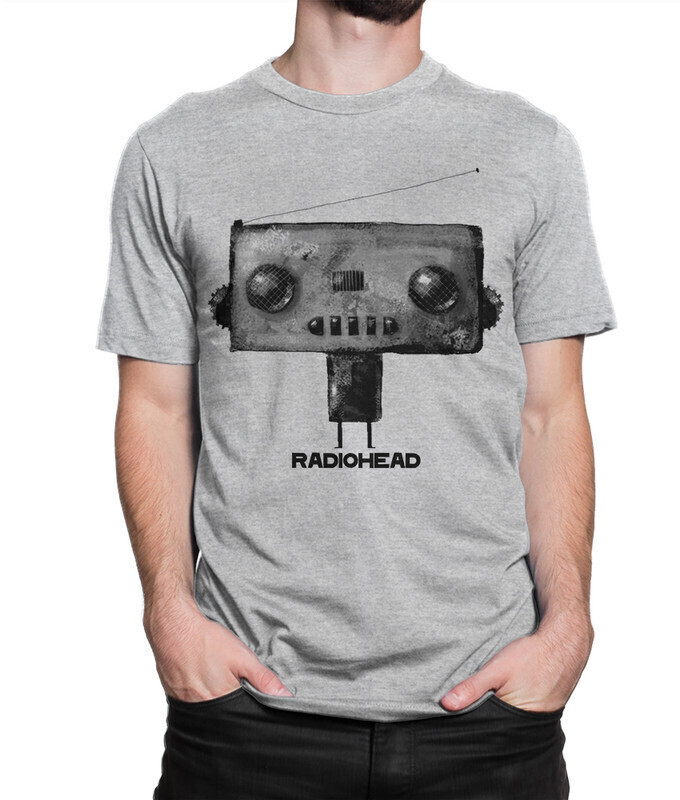 

Футболка мужская Dream Shirts Radiohead 1000620222 серая 2XL, Radiohead 1000620222