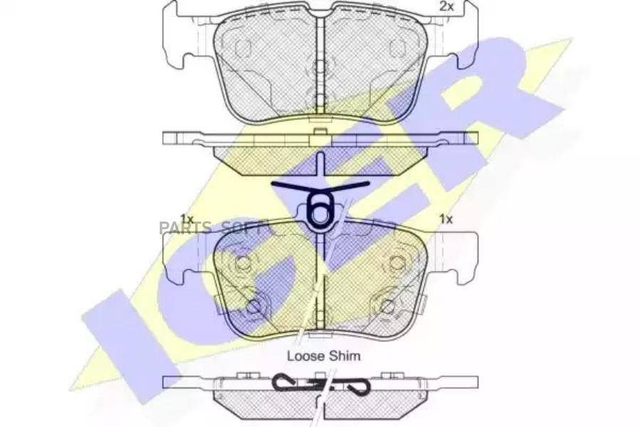 

Колодки торм.зад. FORD Mondeo V 09.14-> ICER