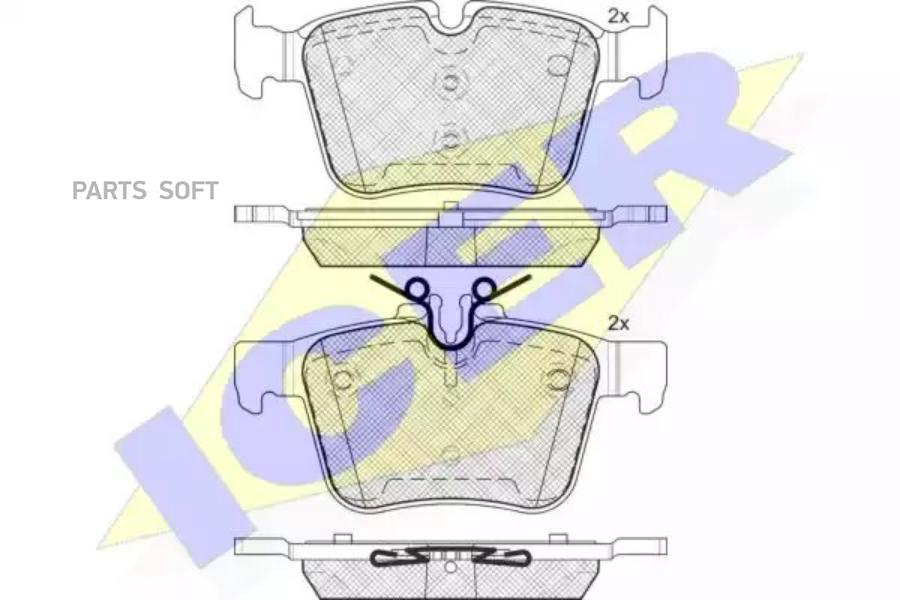 

Колодки торм.зад MERCEDES C-Class (W205/S205) 13-> ICER