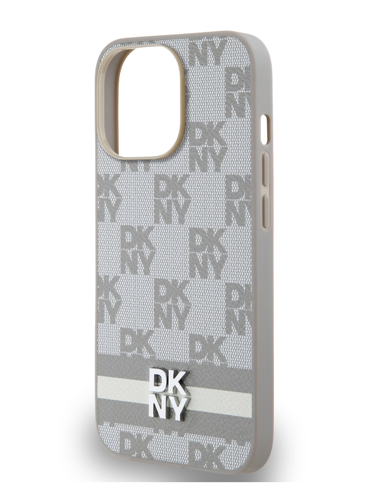 

Чехол DKNY для iPhone 14 Pro с защитным бортиком для камеры, бежевый
