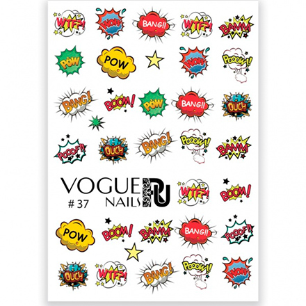 

Слайдер Vogue Nails 3D цветной надписи