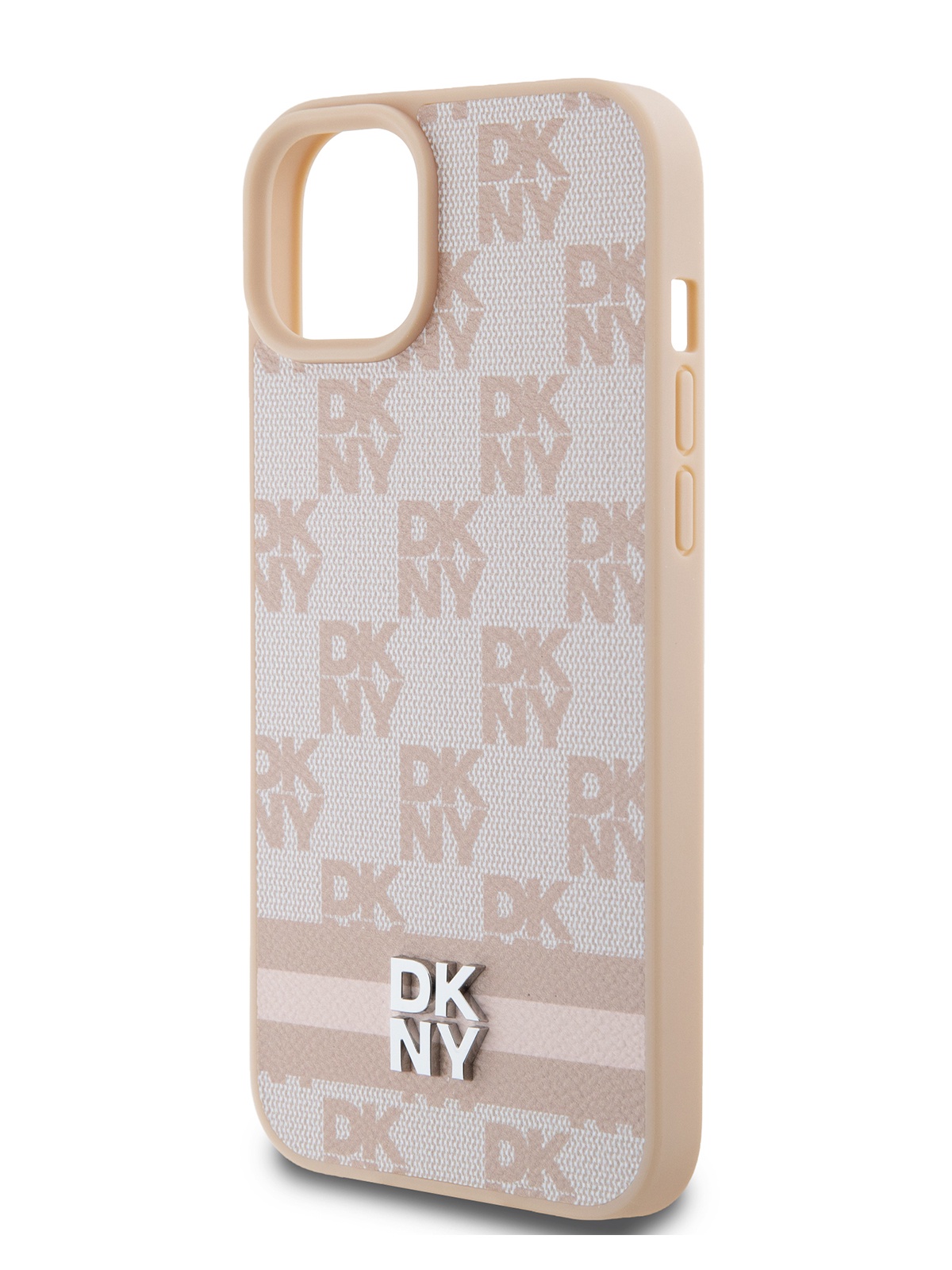 

Чехол DKNY для iPhone 15 с защитным бортиком для камеры, розовый