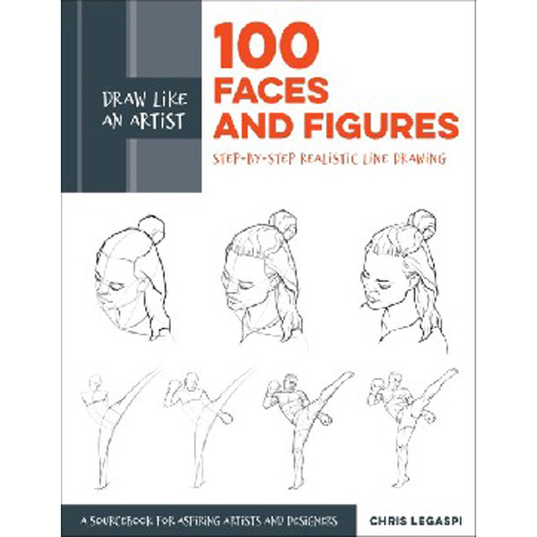

Draw Like an Artist: 100 Faces and Figures: Step-By-Step Realistic Line Drawing...