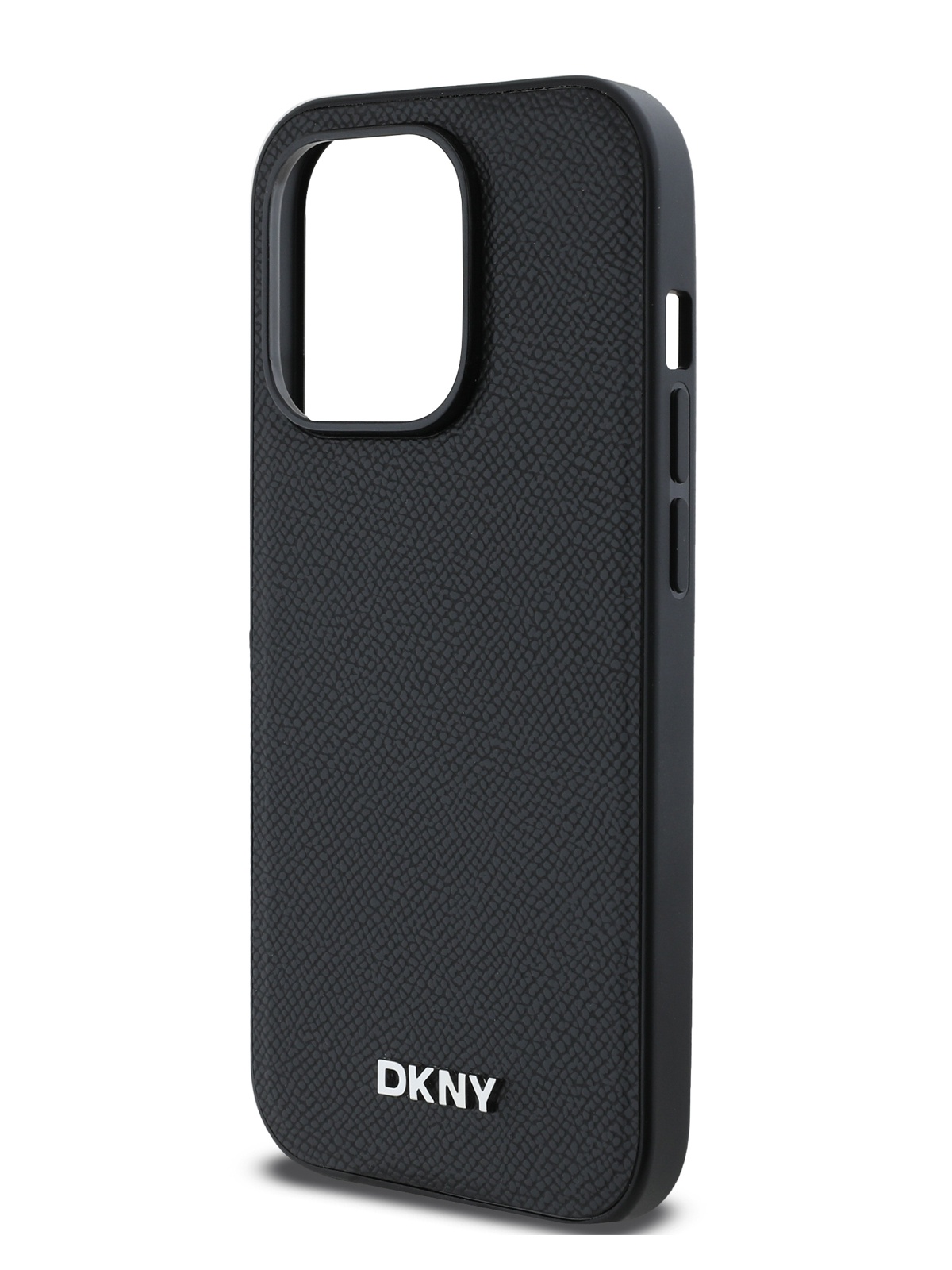 

Чехол DKNY для iPhone 14 Pro Max с бортиком вокруг камеры и MagSafe, черный