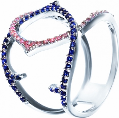 

Кольцо из серебра р. 16,5 JV DM2051_TTR_KO_001_WG, фианит, DM2051_TTR_KO_001_WG