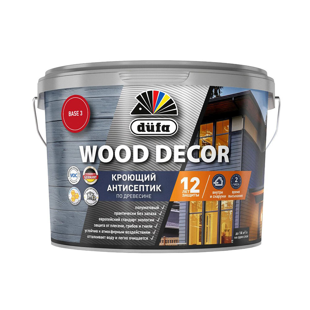 

Антисептик Dufa Wood Decor бесцветный 2,2 л, Прозрачный