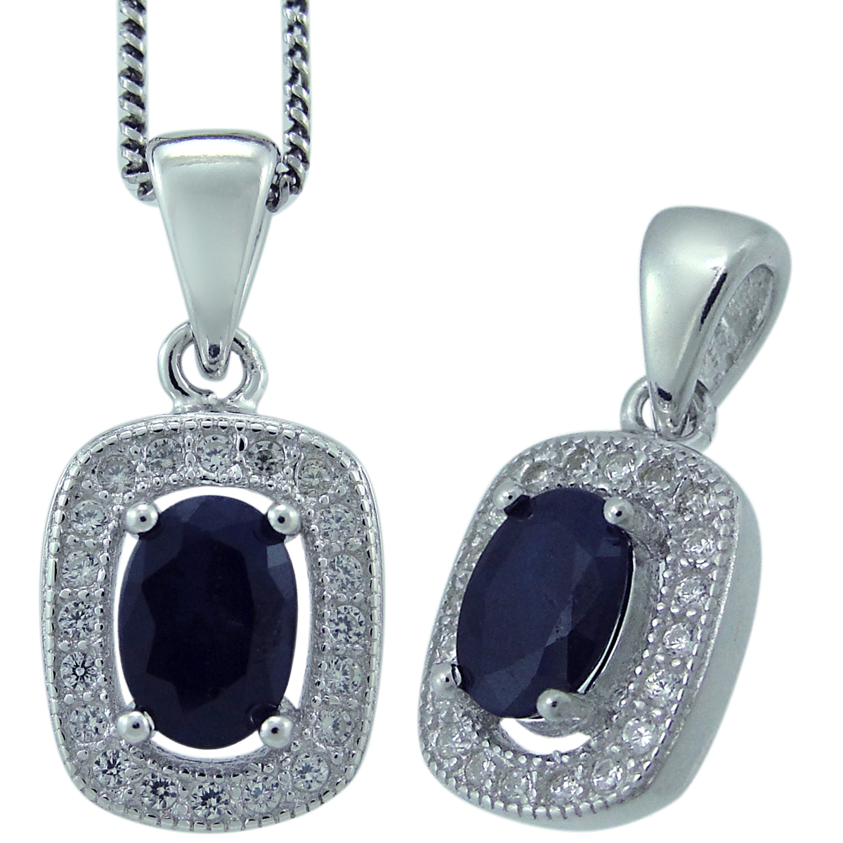 

Кулон из серебра с сапфиром Balex Jewellery 3405937506, 3405937506