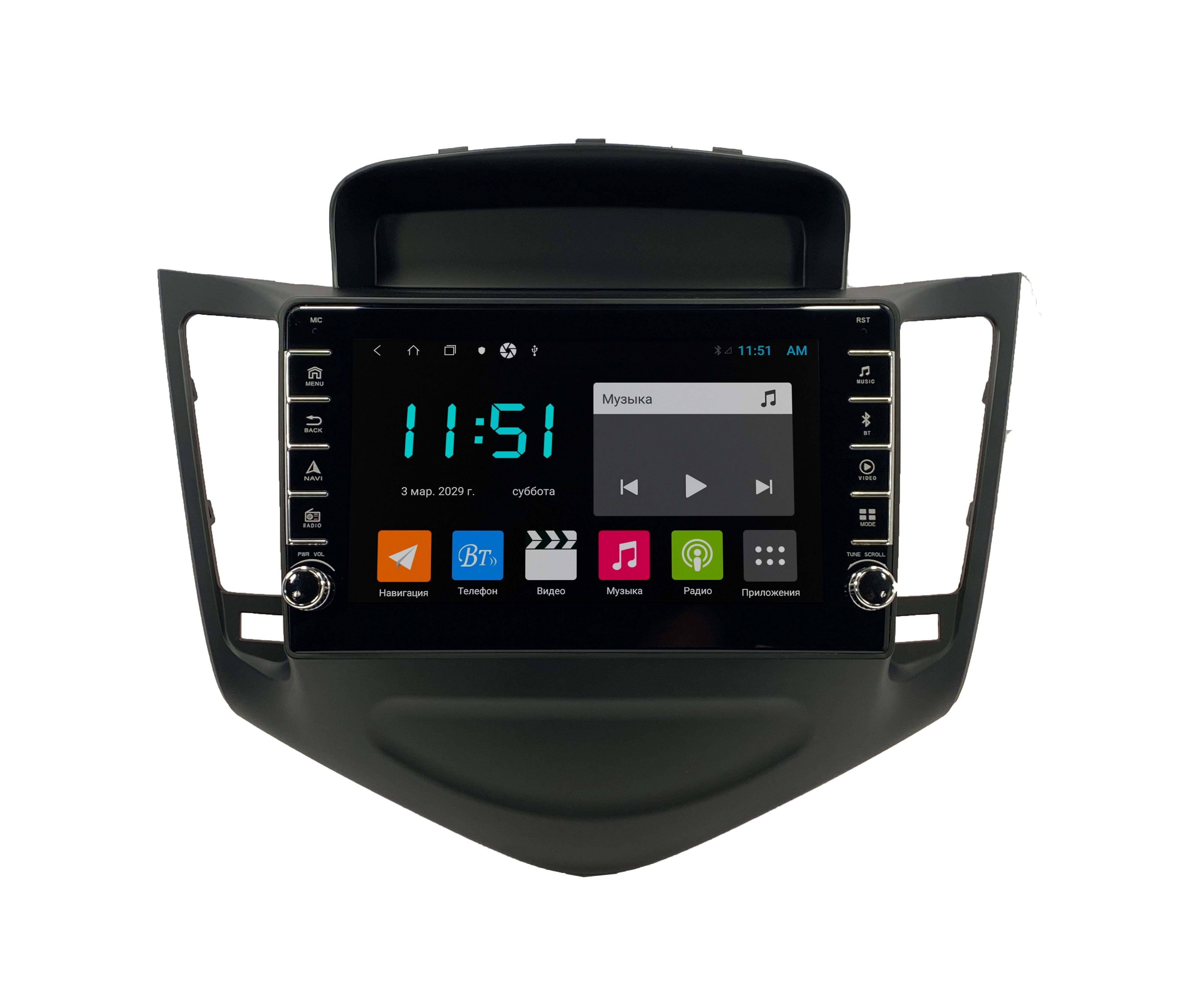 Штатная автомагнитола Zenith Chevrolet Cruze 2009-2012 Android 12 464GB с крутилками 3368300₽