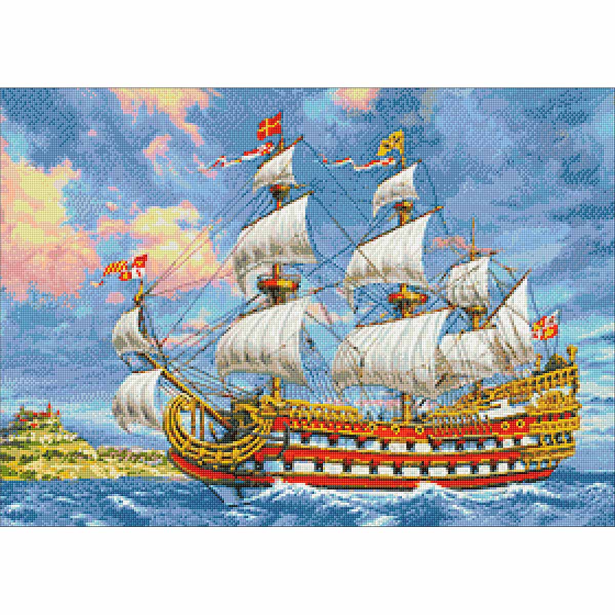 

Алмазная мозаика Морской путник, 70*50 см, Гранни, Ag 2488
