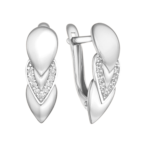 

Серьги из серебра ЯХОНТ Золотой 206611, фианит, 206611