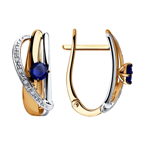 

Серьги из желтого золота с бриллиантом Yahont 206957, 206957