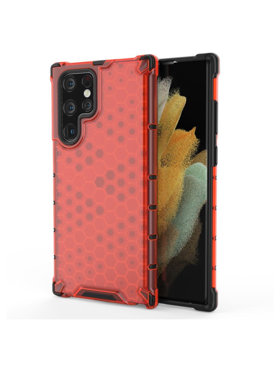 

Brodef Combee Противоударный чехол для Samsung Galaxy S22 ultra Красный