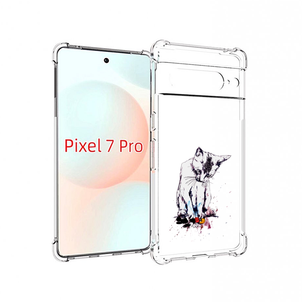 

Чехол Mypads Кот И Микки Для Google Pixel 7 Pro, Прозрачный, Tocco