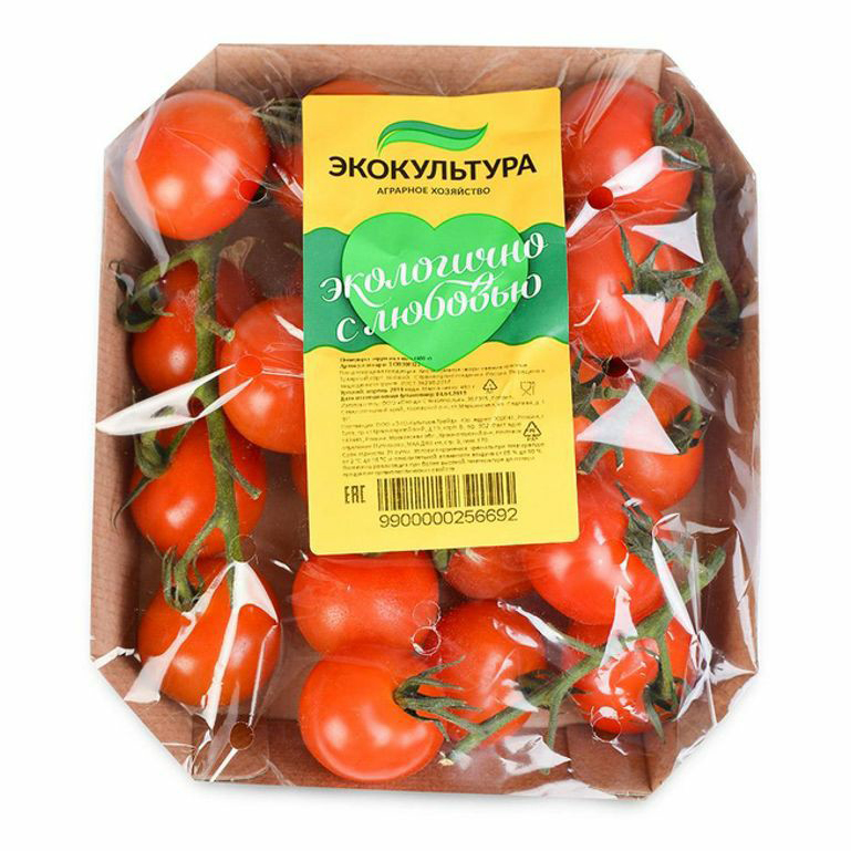 

Помидоры Экокультура коктейльные на ветке 500 г