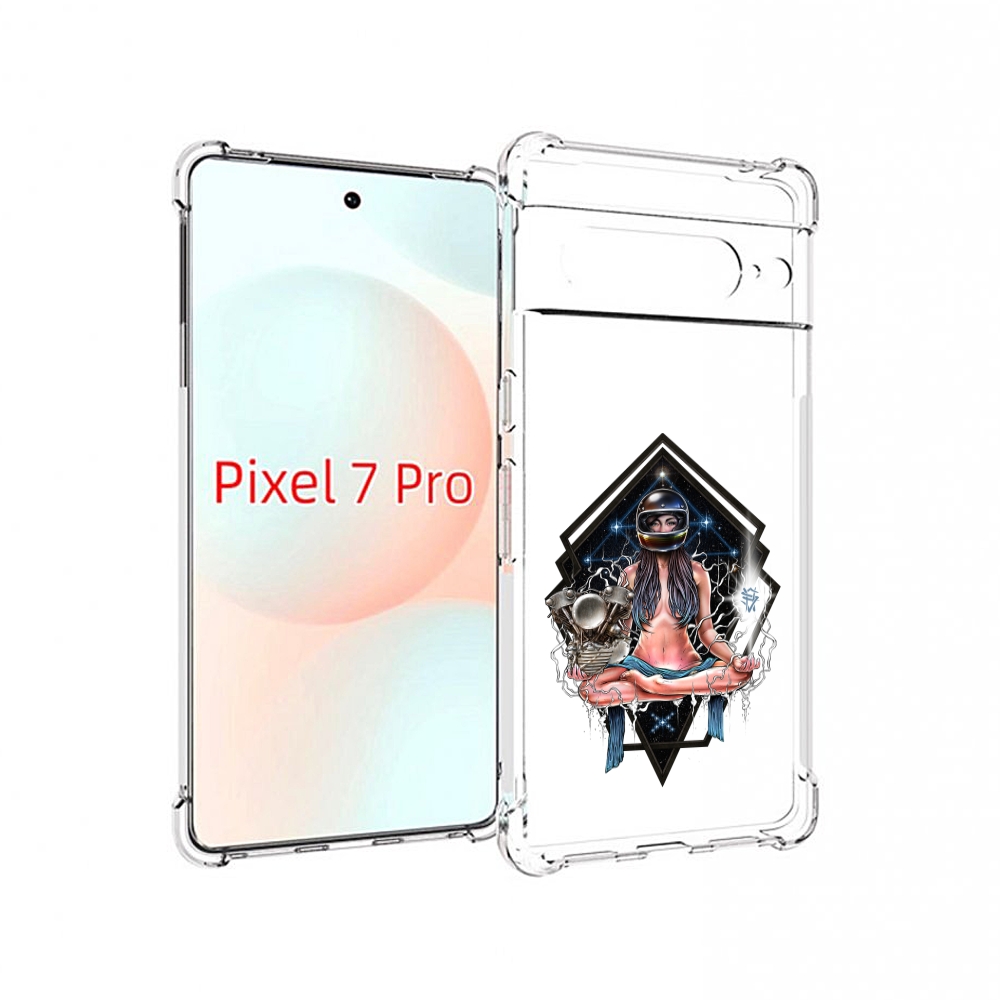 

Чехол Mypads Красивая Девушка В Шлеме Для Google Pixel 7 Pro, Прозрачный, Tocco