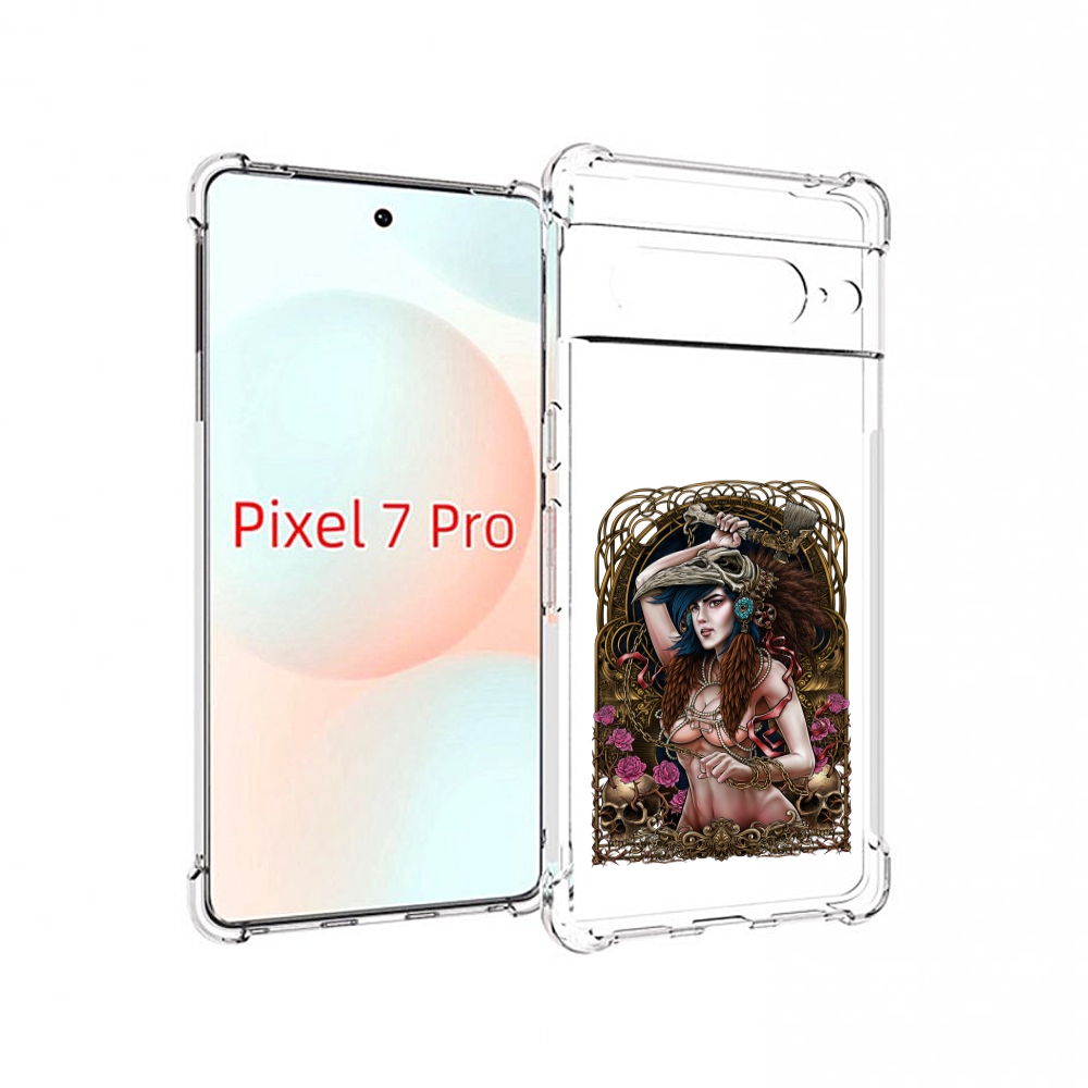 Чехол Mypads Красивая Девушка Рисунок Для Google Pixel 7 Pro
