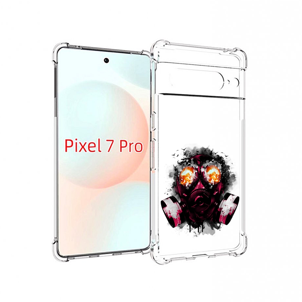 

Чехол Mypads Красный Противогаз Для Google Pixel 7 Pro, Прозрачный, Tocco